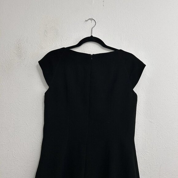 VTG Chetta B by Sherrie Bloom Peter Noviello Black Sheath Cocktail Dress Size 12 - Picture 5 of 12